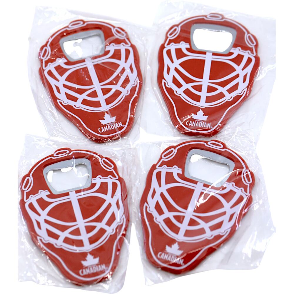Molson Canadian Hockey Goalie Mask Bottle Opener [Lot of 4] *NEW*
